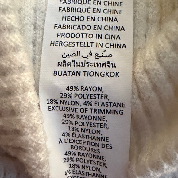 ALO Yoga Women's waffle Cream Cowl Neck Sweater - Picture 3 of 5